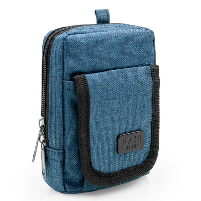MINI SASZETKA do paska etui na drobiazgi klucze GRANATOWA Pako Jeans - Pakojeans.pl
