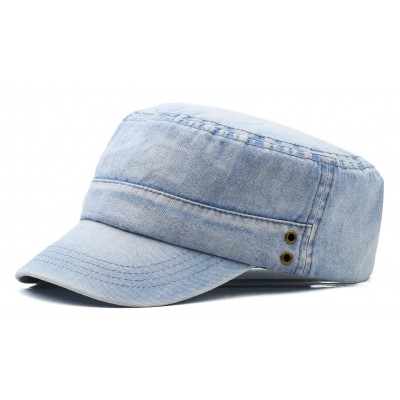 Czapka męska z daszkiem PATROLÓWKA dżinsowa BŁĘKITNA Pako Jeans - Pakojeans.pl