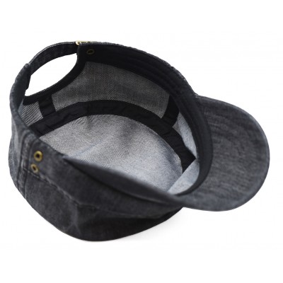 Czapka męska z daszkiem PATROLÓWKA dżinsowa CZARNA Pako Jeans - Pakojeans.pl