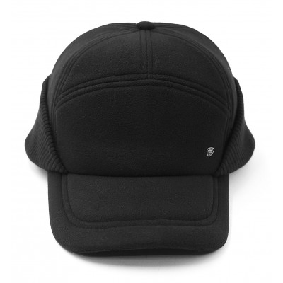 Czapka z Daszkiem Męska BEJSBOLÓWKA Gruba POLAROWA Czarna - Pako Jeans