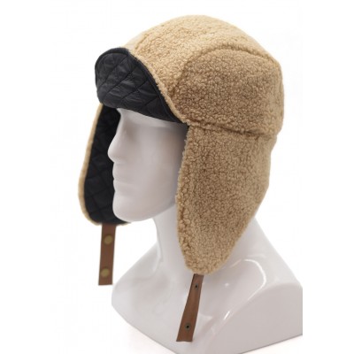 Czapka Zimowa USZATKA Pilotka Pikowana Męska Damska CZARNA Pako Jeans - Pakojeans.pl