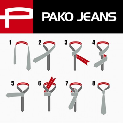 KRAWAT Męski WĄSKI Jednokolorowy Gładki NIEBIESKI Śledź M.40 Pako Jeans - Pakojeans.pl